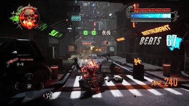 A still from the arcade shooter game Gungrave G.O.R.E.