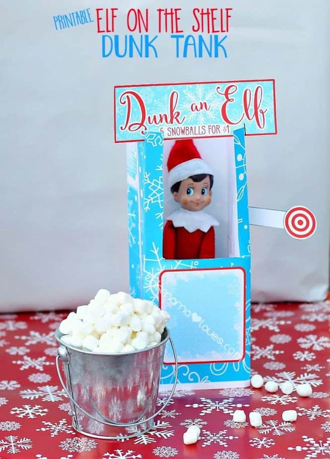 Elf on the Shelf Dunk Tank Printable Prop