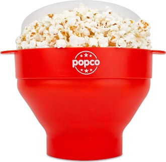 The Original Popco Silicone Microwave Popcorn Popper with Handles