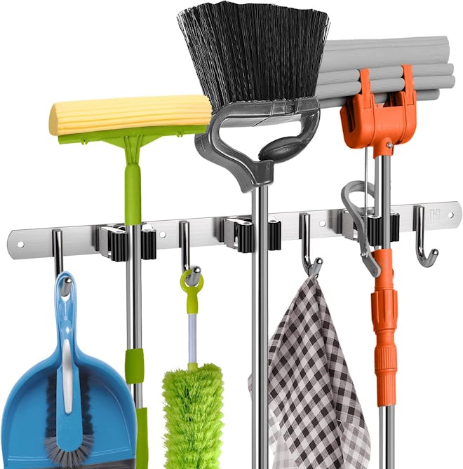 Homely Center Mop and Broom Holder Wall Mount 
