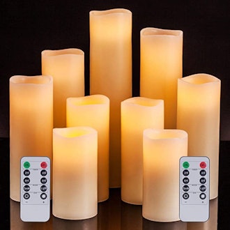 Enpornk Flameless Candles (Set Of 9)