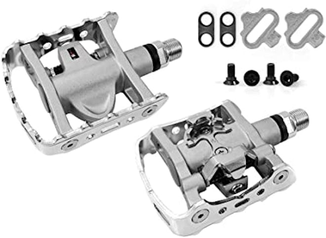 These SPD pedals for peloton bikes can accommodate regular shoes too.