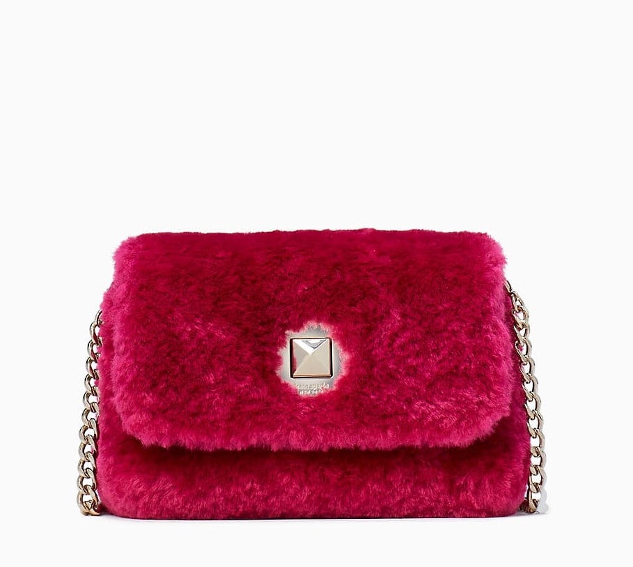 Audrey Shearling Micro Crossbody