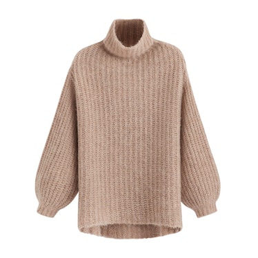 Cuyana beige turtleneck sweater