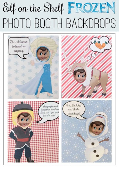 Elf on the Shelf Frozen Printable Prop