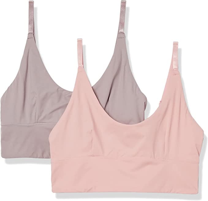 Amazon Essentials All Way Stretch Longline Bralette (2-Pack)