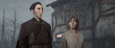 Dooku and a very young Qui-Gon Jinn
