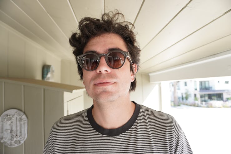 Ian Carlos Campbell wearing the Ray-Ban Stories in black