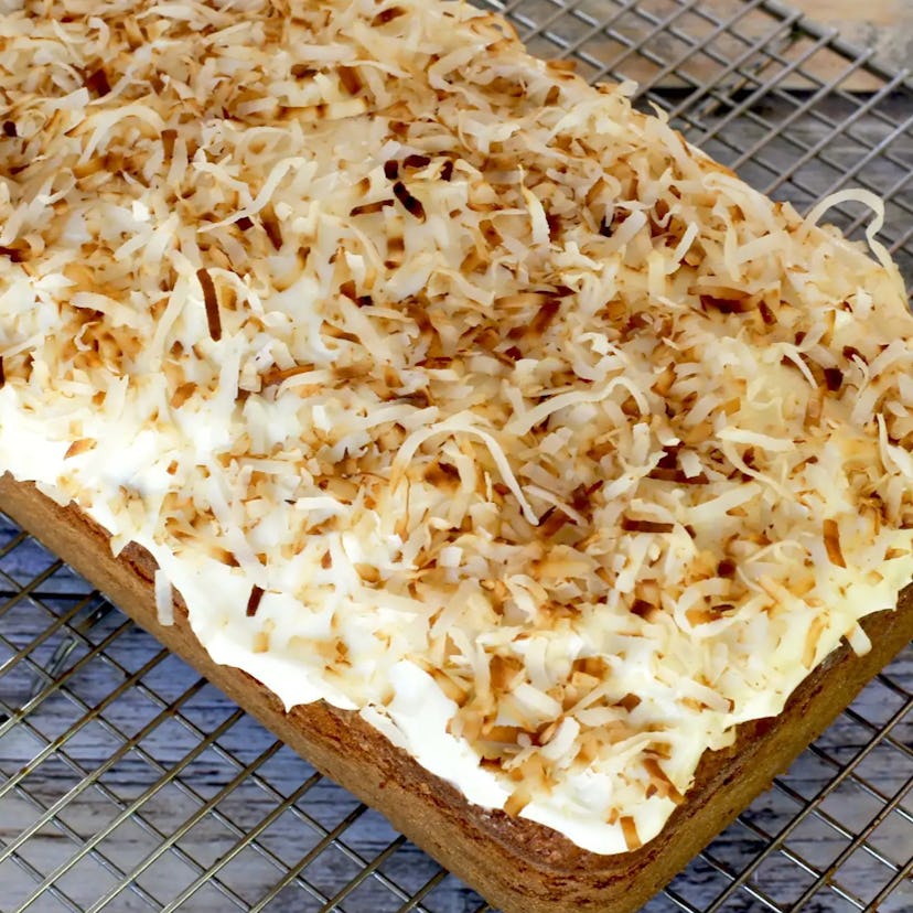Sweet potato cake with cream cheese frosting is one sweet potato recipe to make.