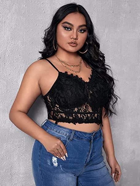 SOLY HUX Floral Lace Bralette