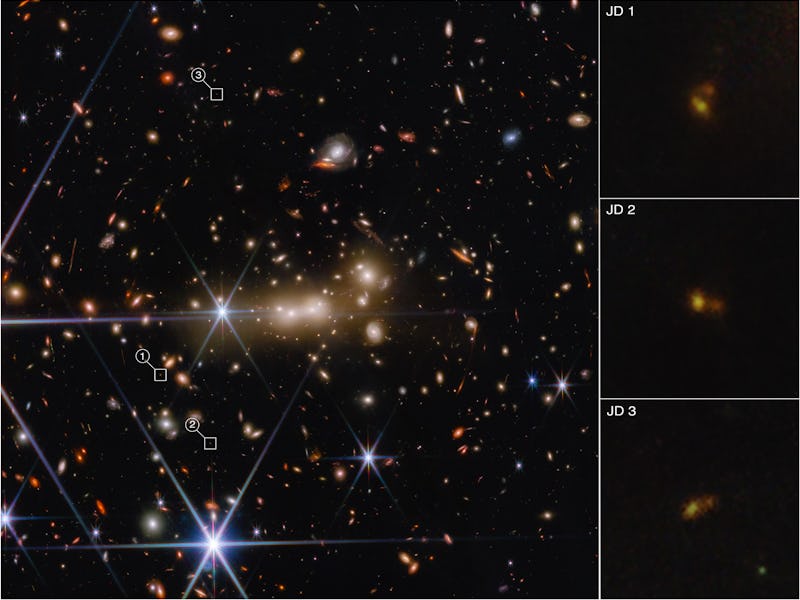 A galaxy from a Webb Telescope view