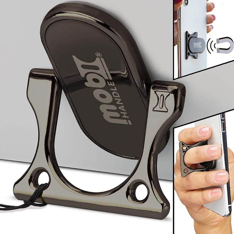 Mobi Handle 3-Finger Phone Ring Holder Kickstand