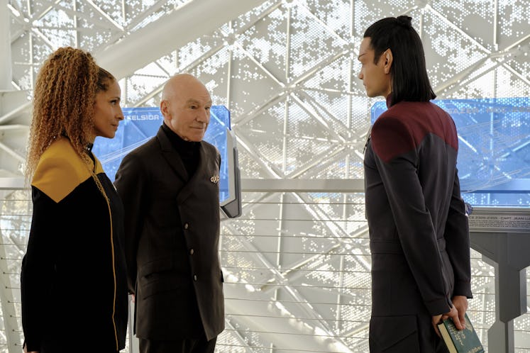 Raffi, Jean-Luc, and Elnor in Picard Season 2.