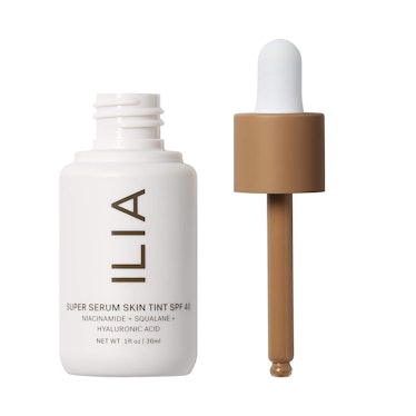 ilia super serum skin tint spf 40 is the best tinted sunscreen to use with tretinoin