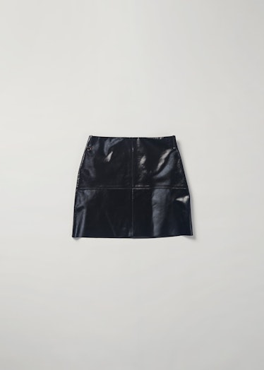AERON black patent leather miniskirt