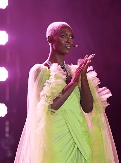 Jodie Turner Smith wearing a tulle dress