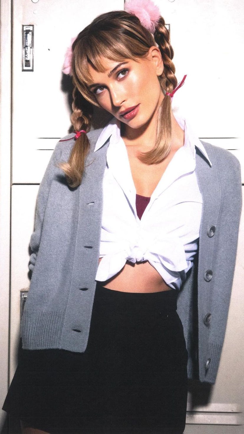 Hailey Bieber pigtails britney spears halloween hair