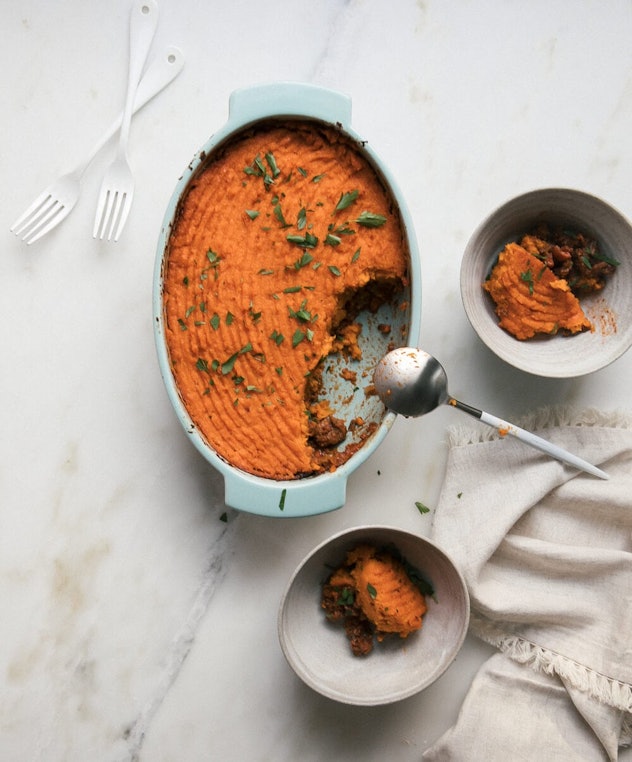 This sweet potato shepherd's pie is one of the best sweet potato recipes to try.