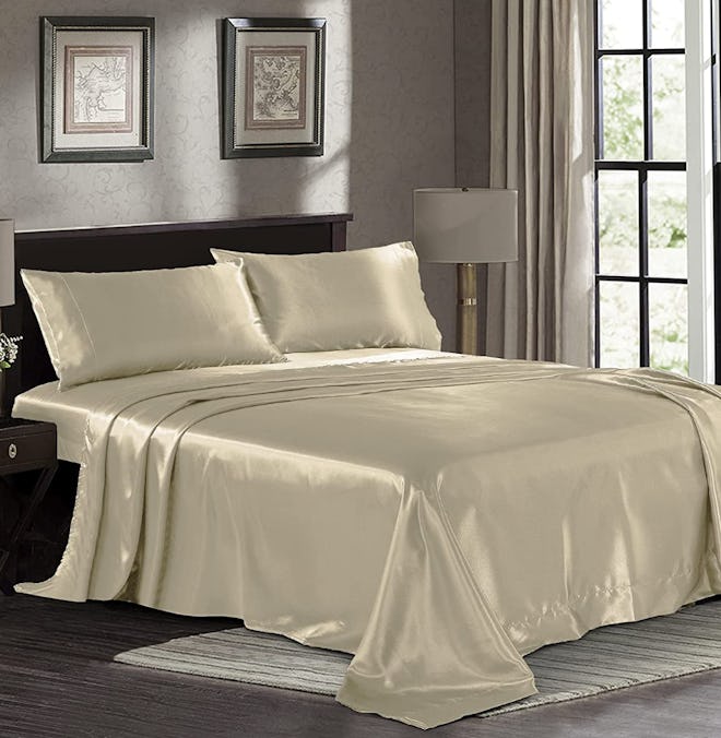 Pure Bedding Satin Sheets (4 Pieces)