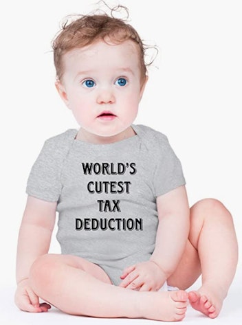 AW Fashion's World's Cutest Tax Deduction Baby Body Suit