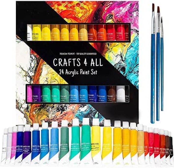 Crafts 4 All Acrylic Paint Set (24-Pack)