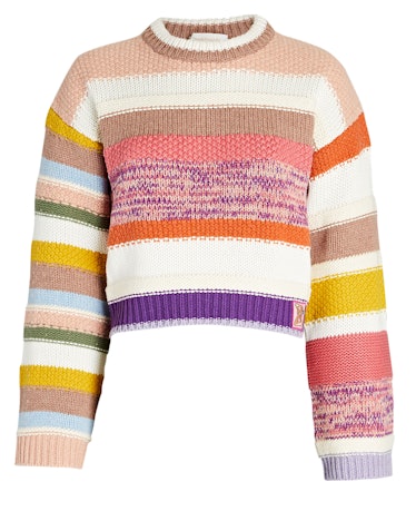 Cosmic Stripe Cropped Sweater