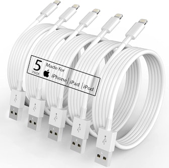 VODRAIS Fast Charging Cord for iPhone (5-Pack)