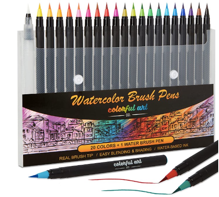 DiYiMi Colorful Art Co. Brush Pens (20-Pieces)