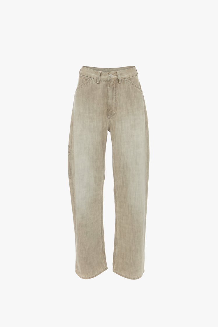 Mia Regan x Victoria Beckham light gray jeans