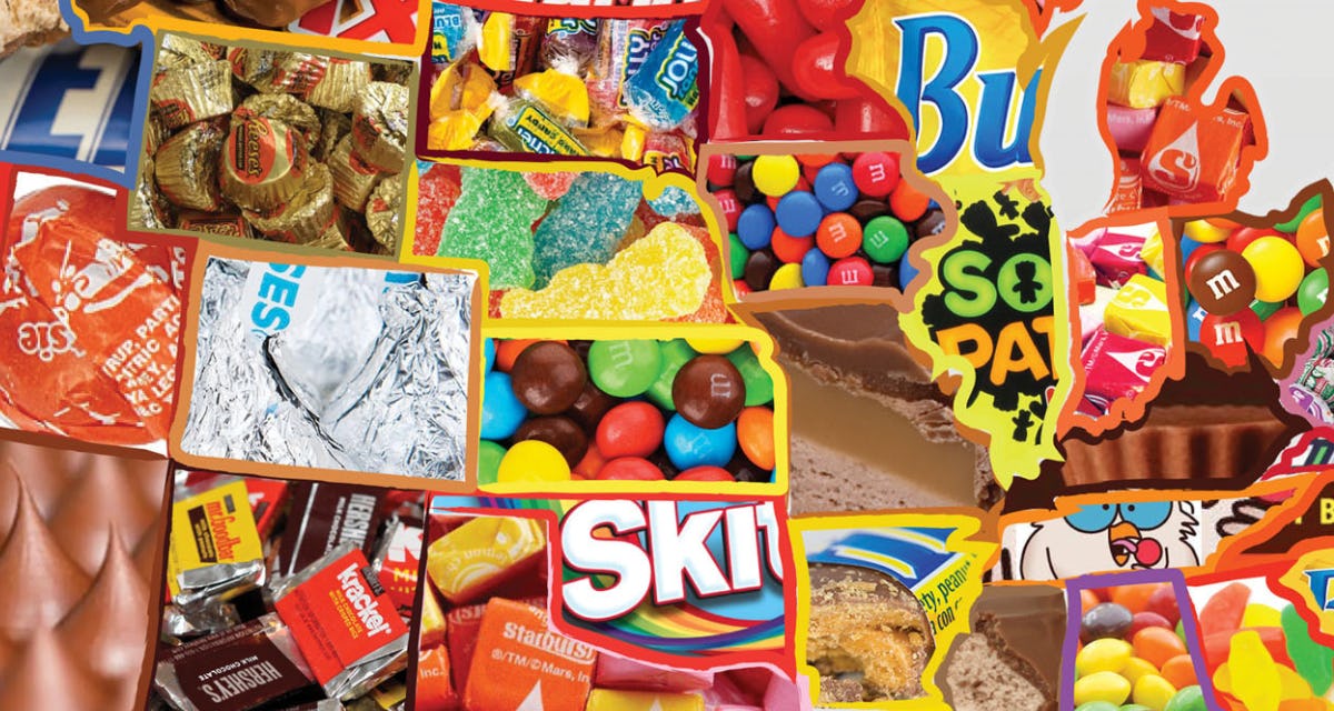 Map Reveals Top 3 Most Popular Candies In Each State. It's Controversial