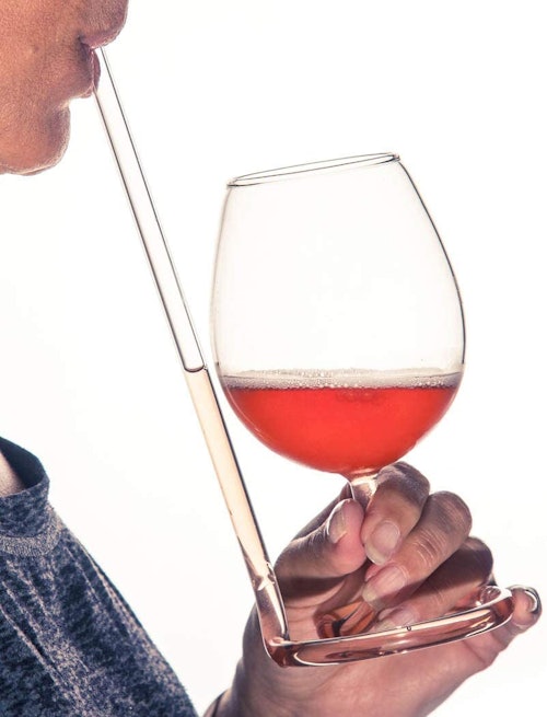 SIPSIP Wine Glass with a Straw
