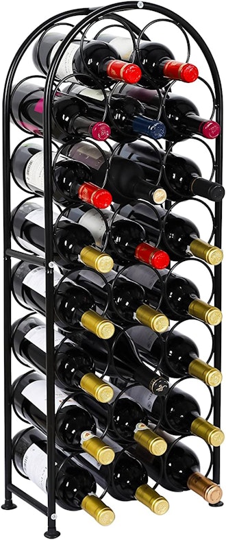 With an elegant design and 23-bottle capacity, this PAG Arched Floor Wine Rack is one of the best wi...