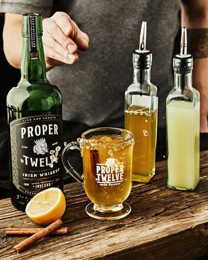 Cup of Green-Eyed Toddy features whiskey and green tea