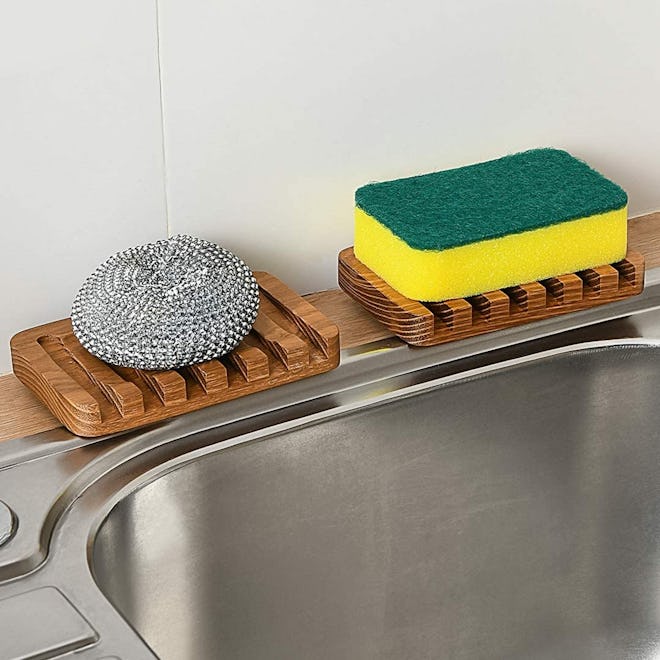 SUBEKYU Wood Soap Dishes (2 Pack)