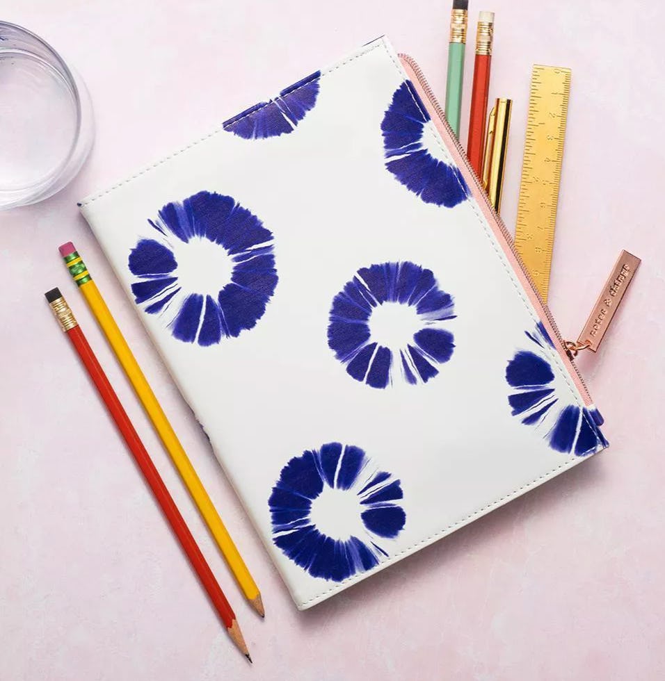 Leatherette Zipper Pouch Journal