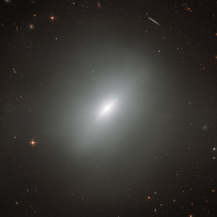 An elliptical galaxy captured by NASA on Hubble.