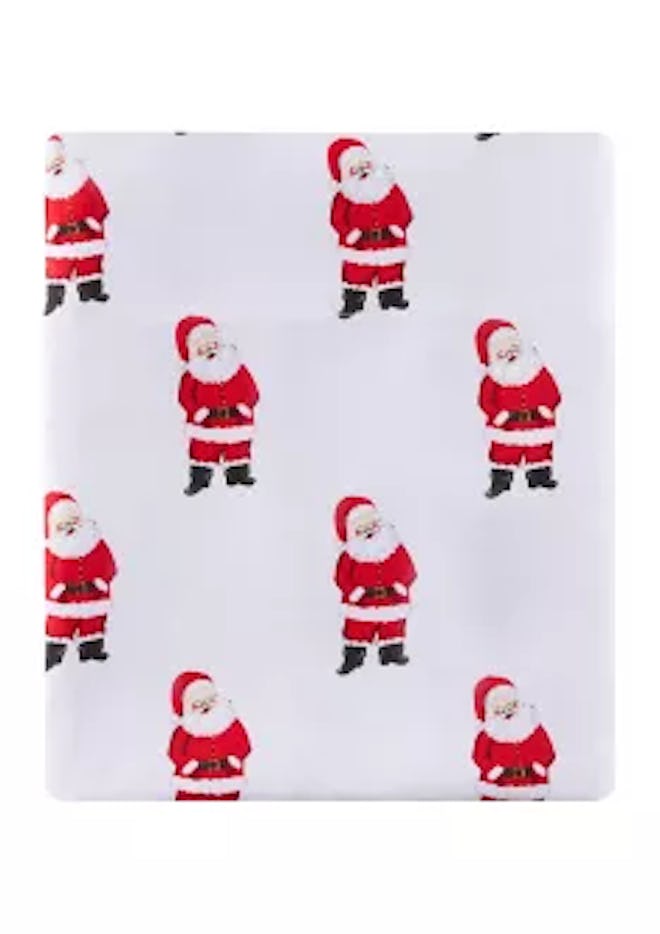 Microfiber Jolly Santa Sheet Set