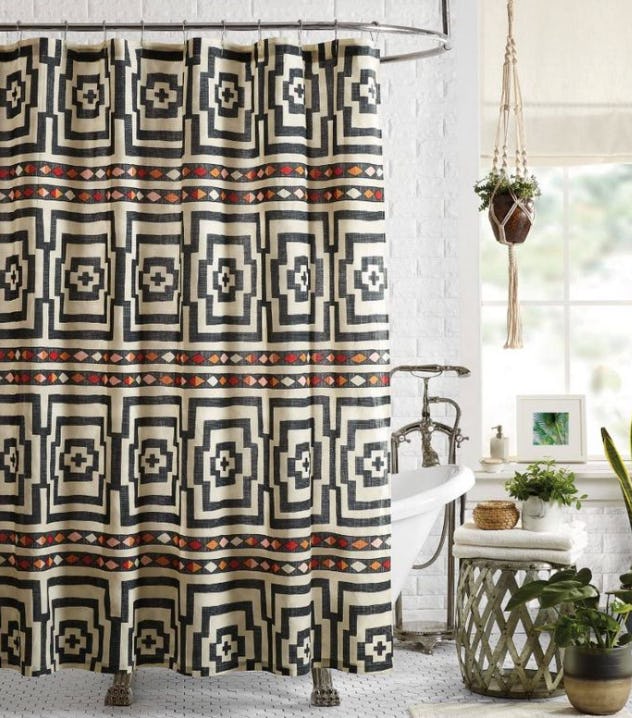 Patterned Shower Curtain