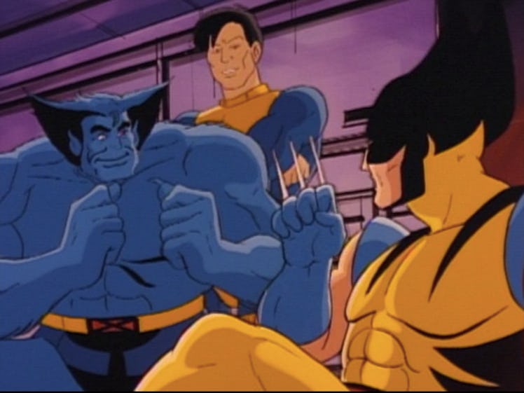 Wolverine, Beast, and Morph in “Night of the Sentinels.”