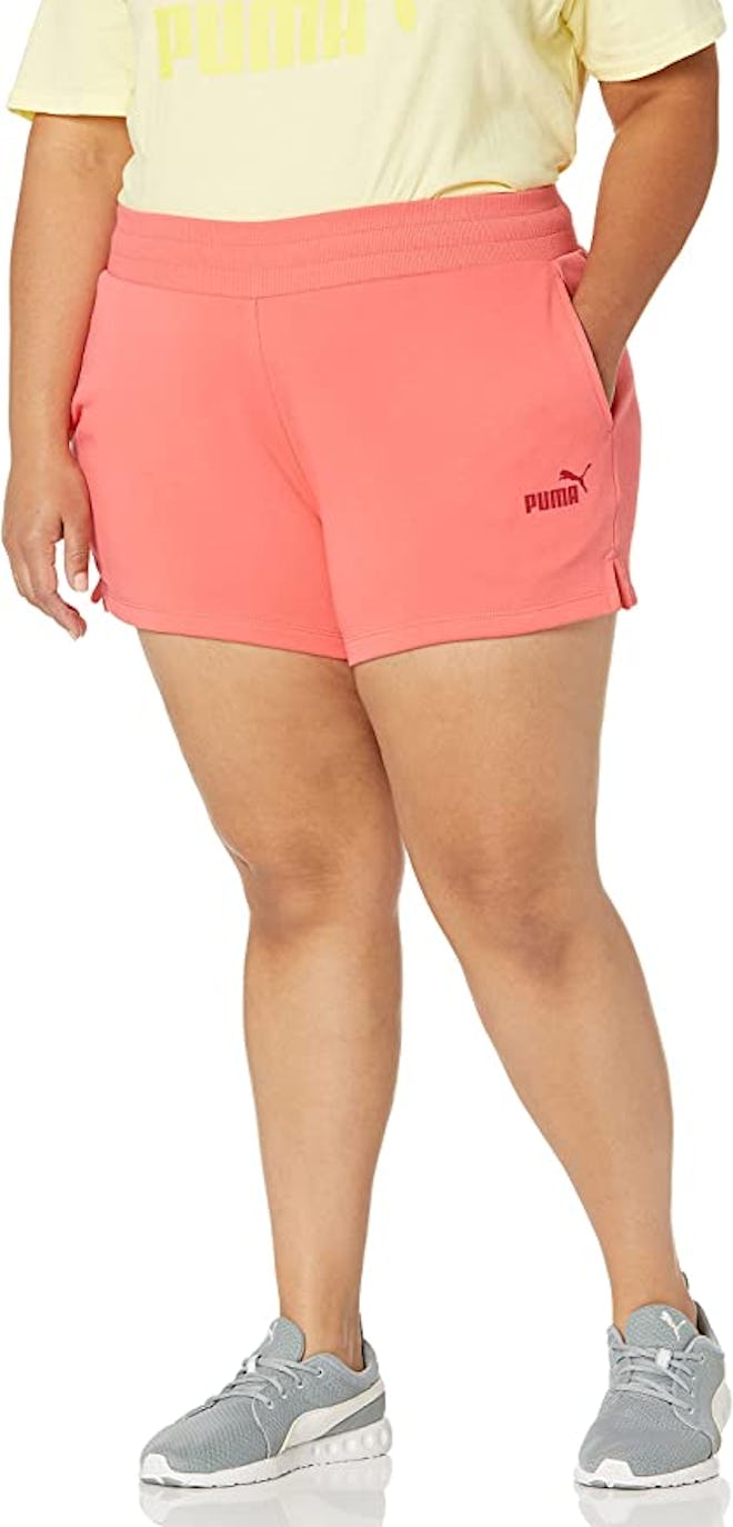 These Puma sweat shorts are made with sustainable cotton.