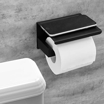 HITSLAM Toilet Paper Roll Holder with Shelf