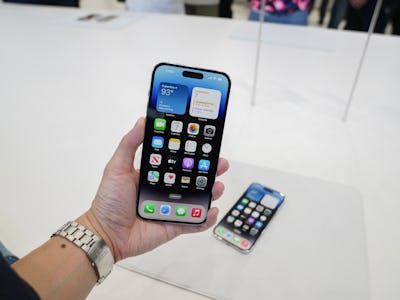 iPhone 14 Pro and iPhone 14 Pro Max hands on at Apple Park Steve Jobs Theater