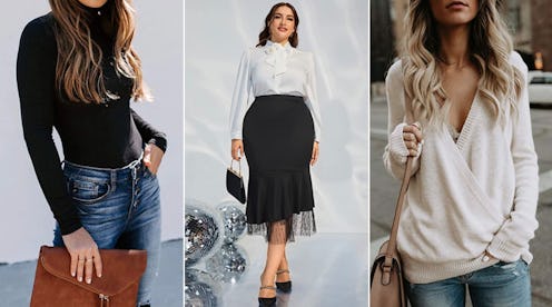 Three different sexy and chic outfits that are warm enough to wear when it's cold outside