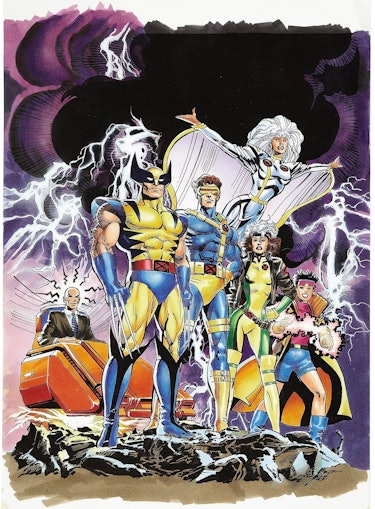 Early promotional art for X-Men: The Animated Series. Artwork by Neal Adams. 