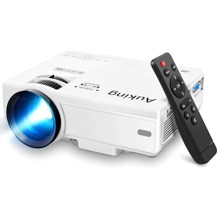 This mini projector for iPhone is a great mid-range pick with more than 20,000 Amazon reviews.