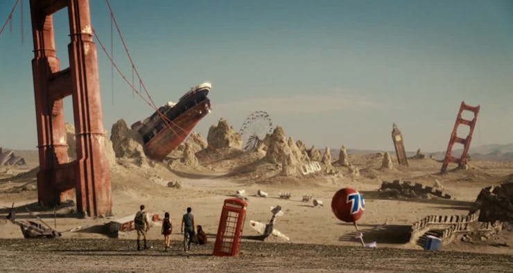 An insert from the 'Land of the Lost' time-travel movie
