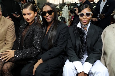 Zendaya, Law Roach and Naomi Campbell attend the Valentino Womenswear Spring/Summer 2023 show as par...