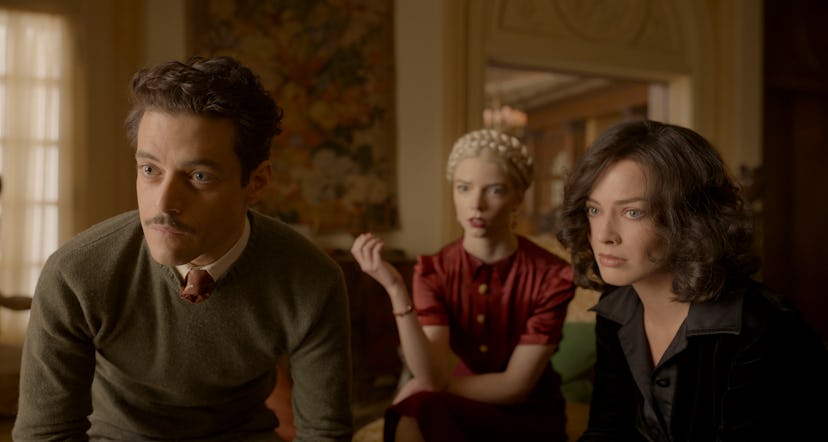 Rami Malek, Anya Taylor-Roy and Margot Robbie in 'Amsterdam.'