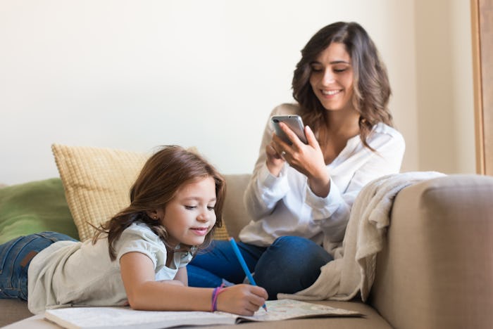 Mother and daughter  in a successful co-parenting situation