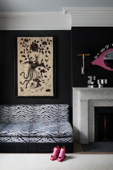 An installation view of Tara McCauley's Elsa Schiaparelli-inspired bedroom